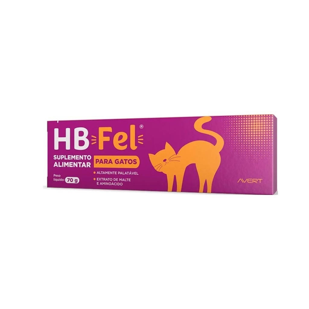 Suplemento Alimentar Gatos Elimina Bola de Pelos HBFEL 70g