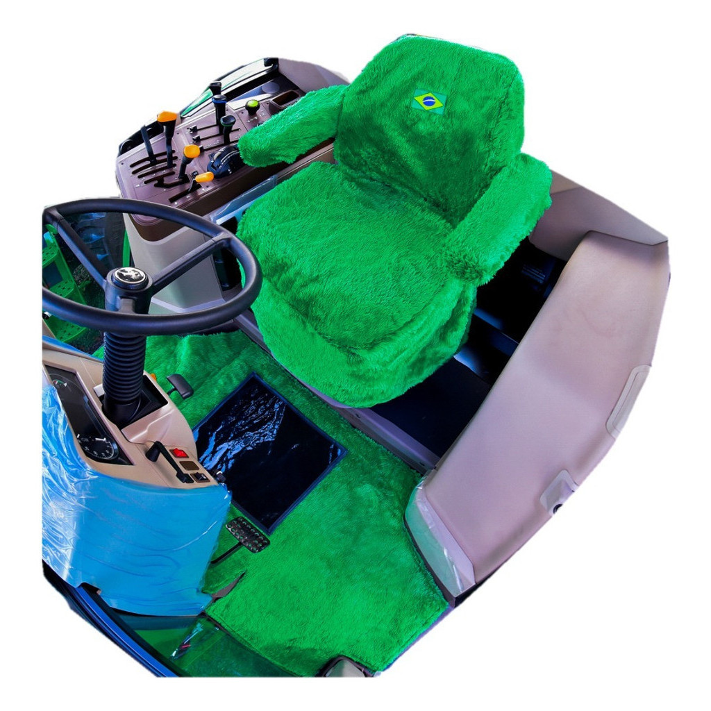 Capa Operador com capa apoio braços E Tapete Chinil Trator Compatível John Deere® Toda linha 6j