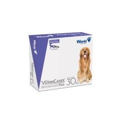Vermífugo Cães Grande Porte 30kg Vermicanis 2 Comprimidos
