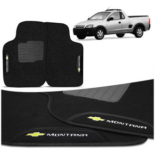 Tapete Montana 2007 2008 2009 2010 Carpete Preto Bordado em Oferta na Shopee