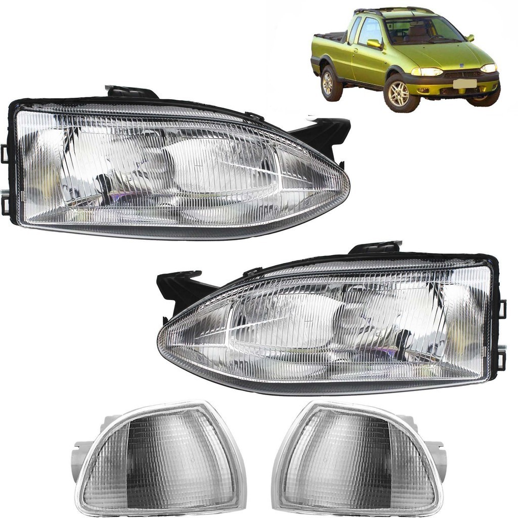 PAR Farol Lanterna Strada 1996 1997 1998 1999 2000 G1 Cromado