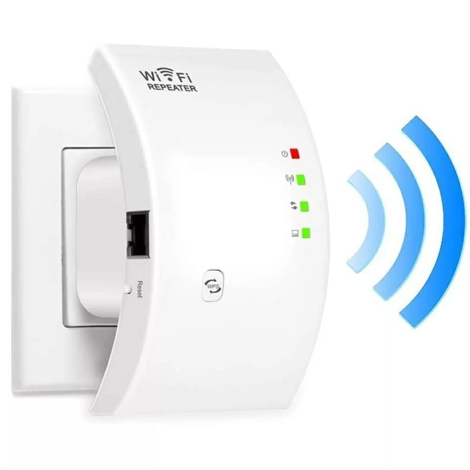 WiFi Repetidor de Sinal Roteador 600/mbps amplificador Rede Sem Fio RJ45 - 2.4Ghz