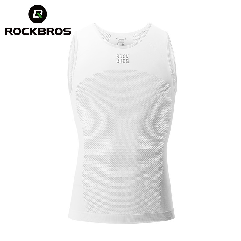 Colete De Ciclismo ROCKBROS Homens Respiráveis Camadas Base Summer Sleeveless Slim Sports Bottoming Vest Pano De Bicicleta em Oferta na Shopee
