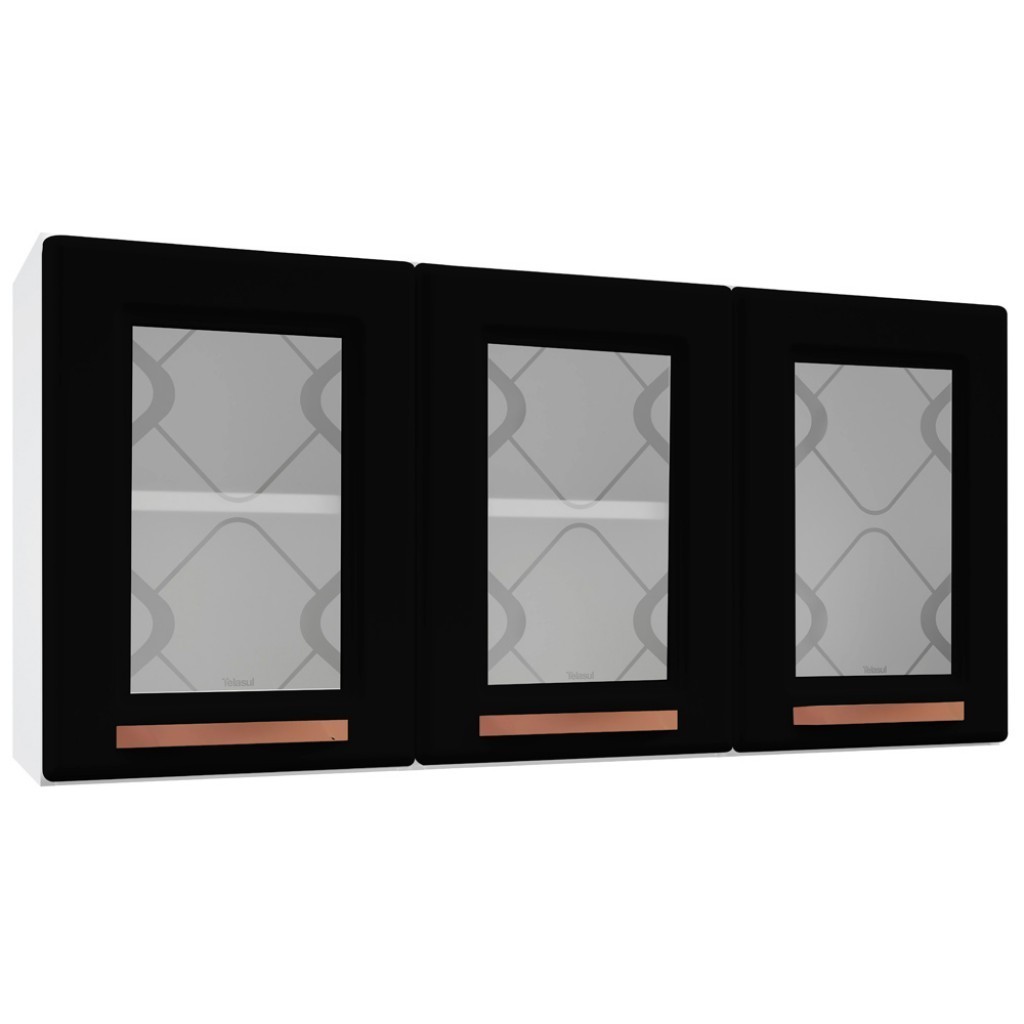 Armário de Cozinha de Aço Aéreo Triplo Médio Telasul Mirage New em Oferta na Shopee