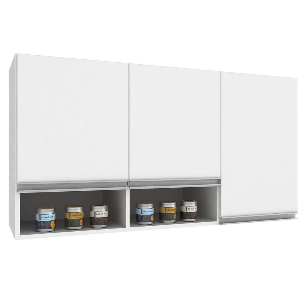 Armário Aéreo Cozinha Athena 3 Portas em Oferta na Shopee