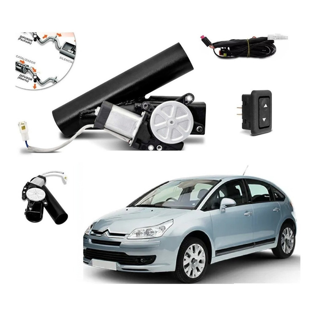 Difusor De Escapamento Citroen C4 Ronco Esportivo Botão