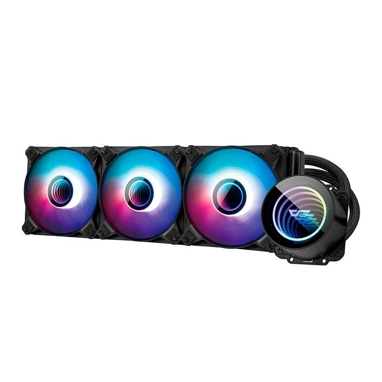 Water Cooler Aigo Darkflash Twister DX360 V2, ARGB, 360mm, Preto, DX360V2BK - detalhe