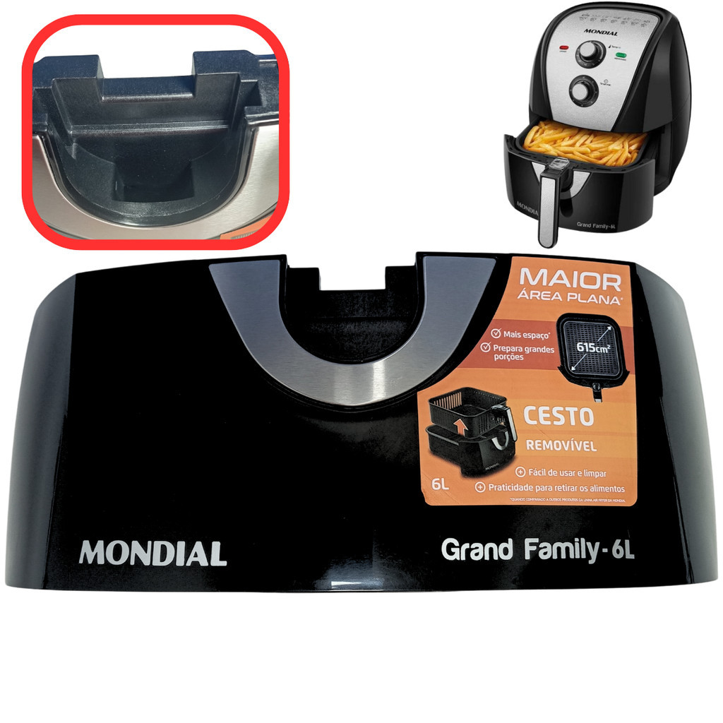 Adereço Acabamento Frontal P/ Air Fryer Mondial AFN-60