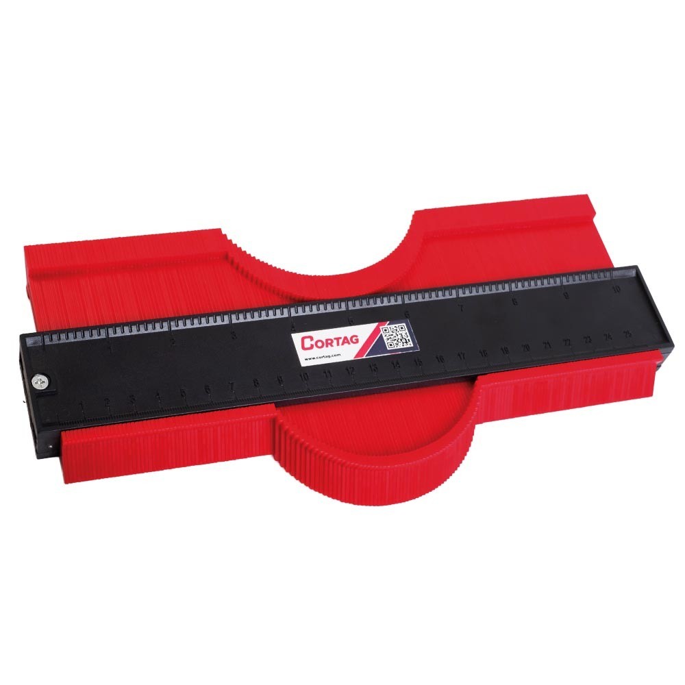 Medidor de Contornos 10" 250mm Cortag Gabarito de Corte Revestimento Pisos Porcelanato Azulejo