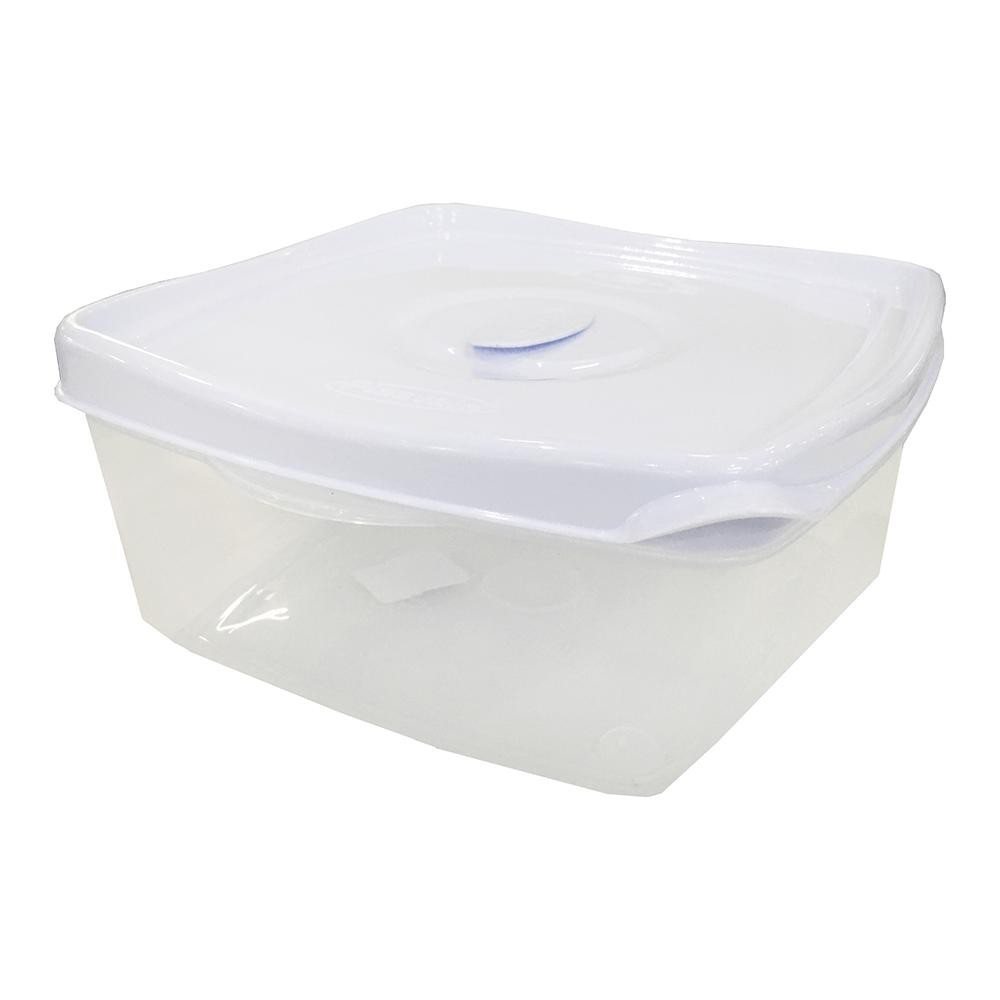Pote Retangular de Plástico Plasvale 2,5L, Sortido - 313 em Oferta na Shopee