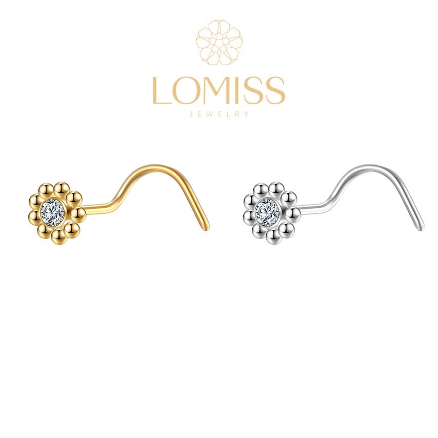 Lomiss Piercing Nariz Nostril Aço Cirúrgico Florzinha em Oferta na Shopee