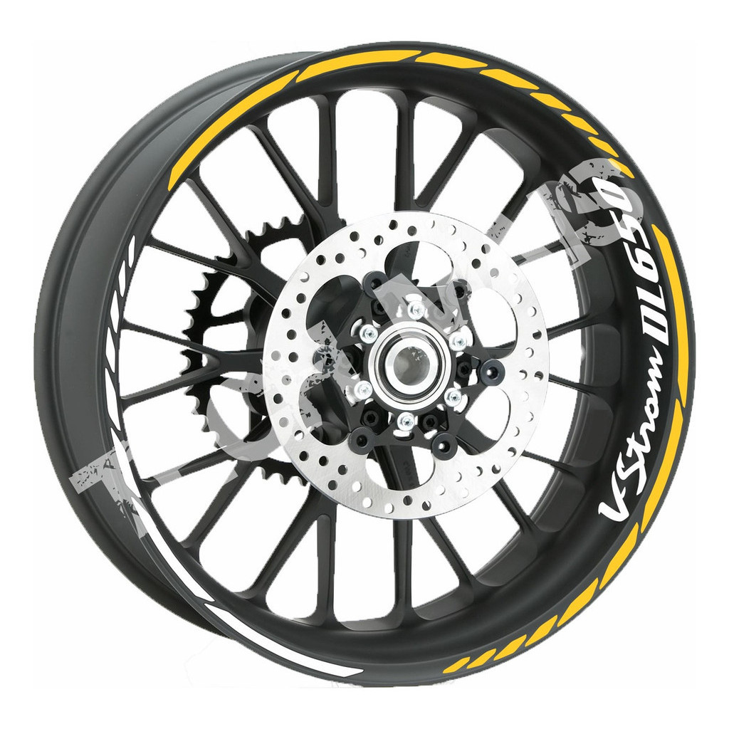 Adesivos De Rodas Refletivo Para Motos Suzuki V-strom 650 Dl