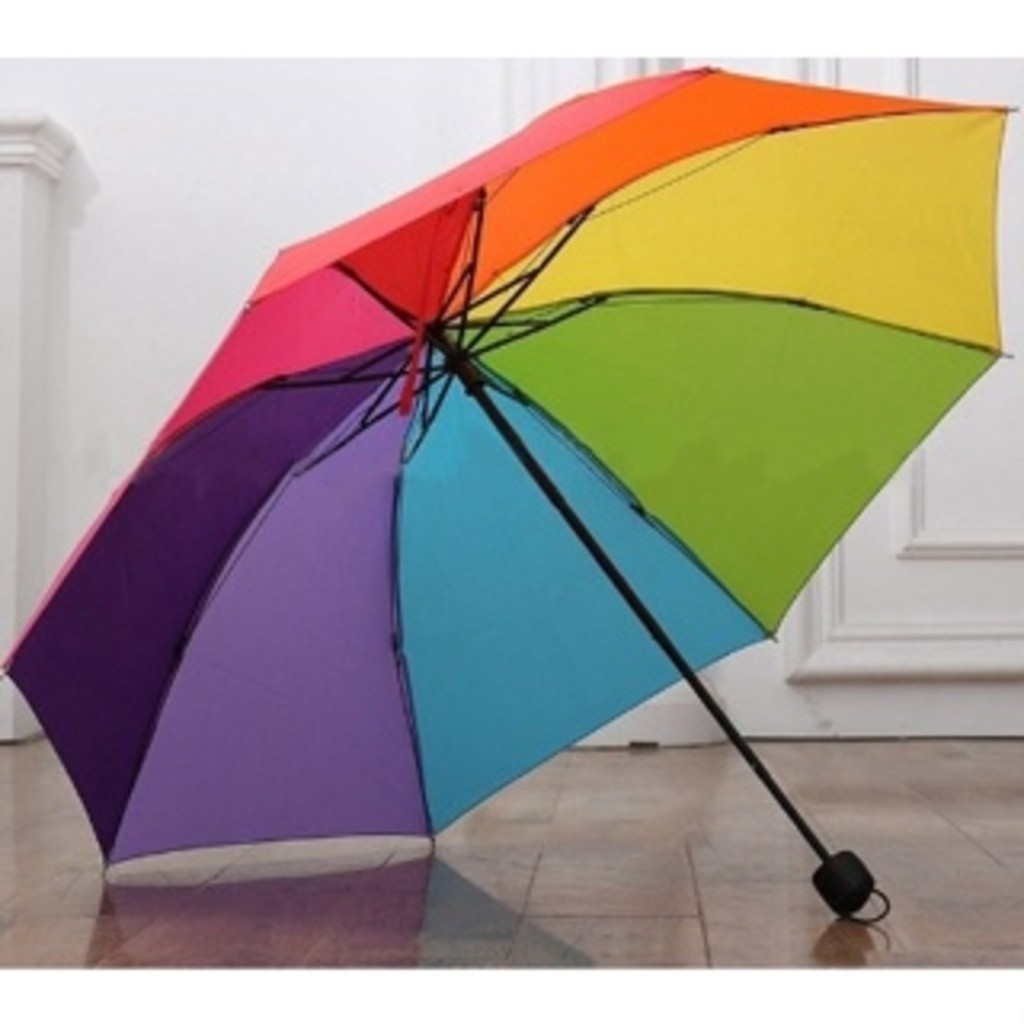 Sombrinha Guarda Chuva Arco íris Grande Resistente P-380