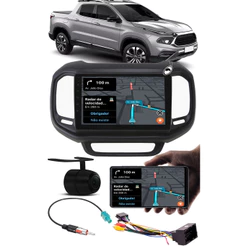 Multimídia 2 Din 9'' Polegadas Toro Android USB Bluetooth 1GB 32GB + Moldura + Chicotes + Câmera
