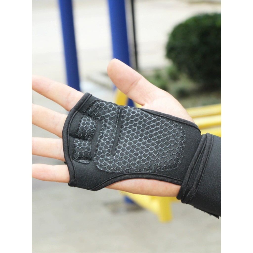 Luva Academia Musculação Feminina E Masculina Grip Hook Treino Cross Confortavel com munheque protetor mao anticalo calo