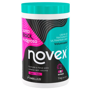 Máscara Capilar Tratamento Novex Meus Cachos Santo Black 1kg em Oferta na Shopee