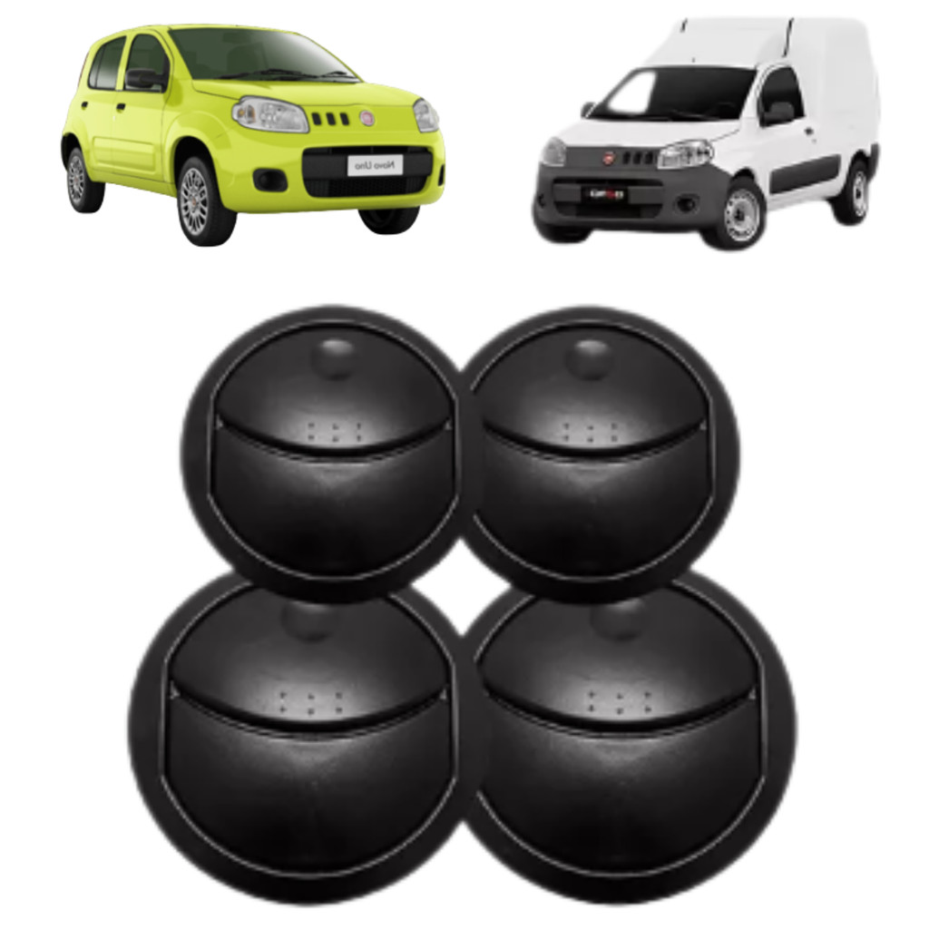Kit Difusor Ar Novo Uno 2010 A 2014 Fiorino 2013 Preto em Oferta na Shopee