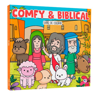 Comfy & Biblical | Livro de Colorir em Oferta na Shopee
