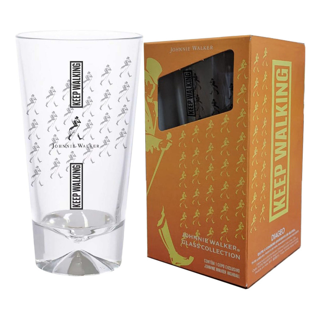 Copo Para Whisky Long Johnnie Walker Original 450ml em Oferta na Shopee