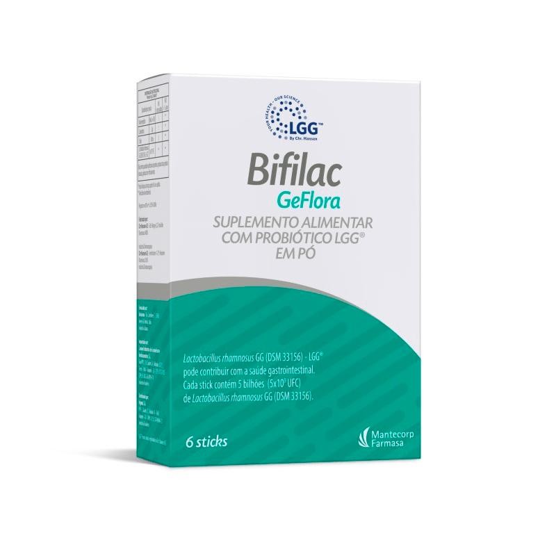 Suplemento Alimentar Bifilac Geflora 6 Sticks em Oferta na Shopee