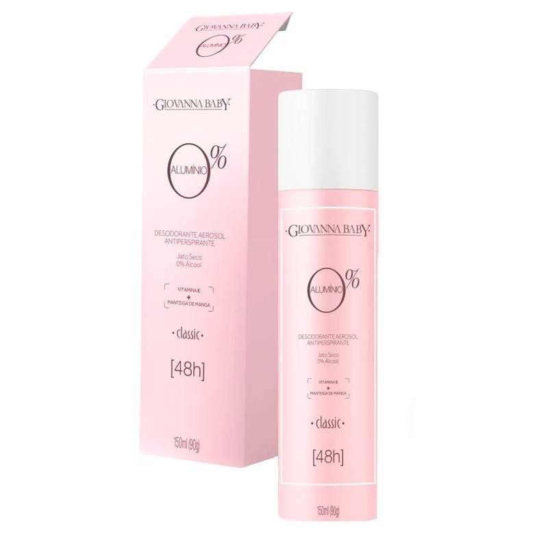 Desodorante Antiperspirante Aerosol Giovanna Baby Classic 150ml em Oferta na Shopee