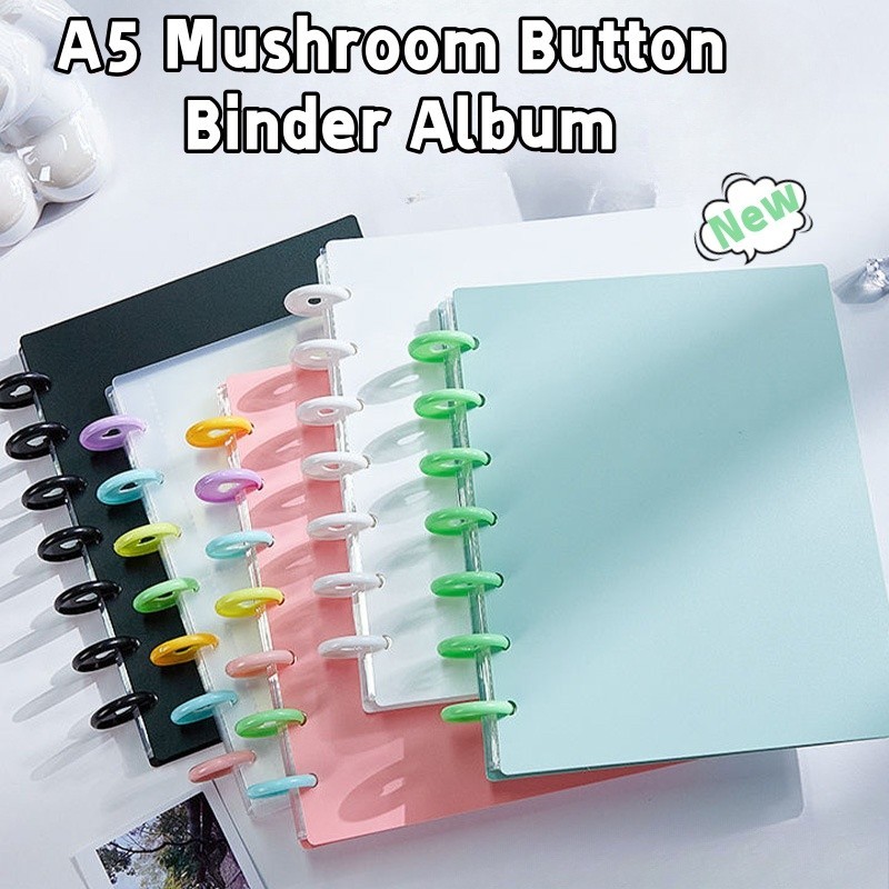 Álbum De Pasta A5 Com 80 Bolsos , Botão De Cogumelo Fofo , 3 Polegadas/2R , Armazenamento De Cartão Fotográfico , Kpop I