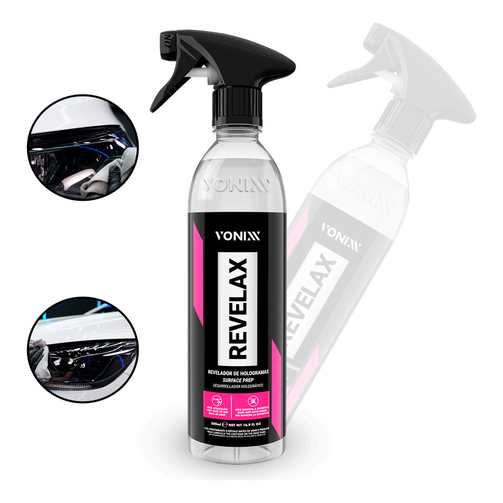 Revelax Vonixx: revela defeitos de pintura, limpa vidros e prepara para vitrificação com facilidade e sem manchar nada! em Oferta na Shopee