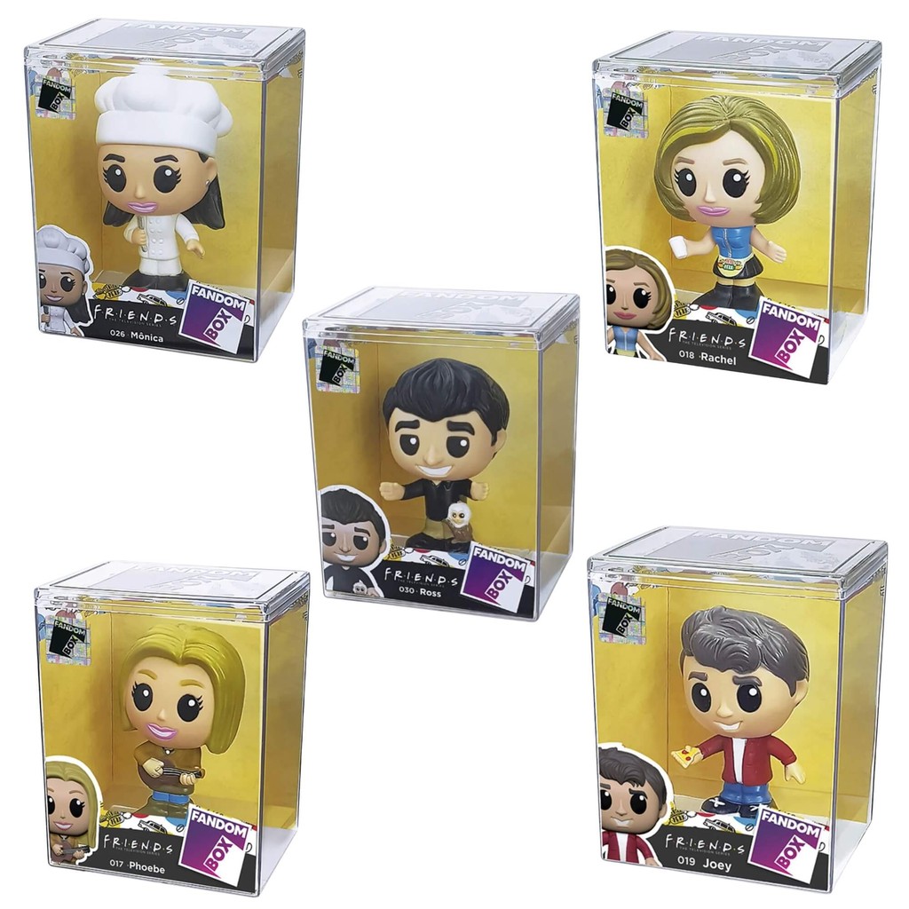 Fandom Box Coleção Friends Monica Rachel Phoebe Joey Ross - Líder em Oferta na Shopee
