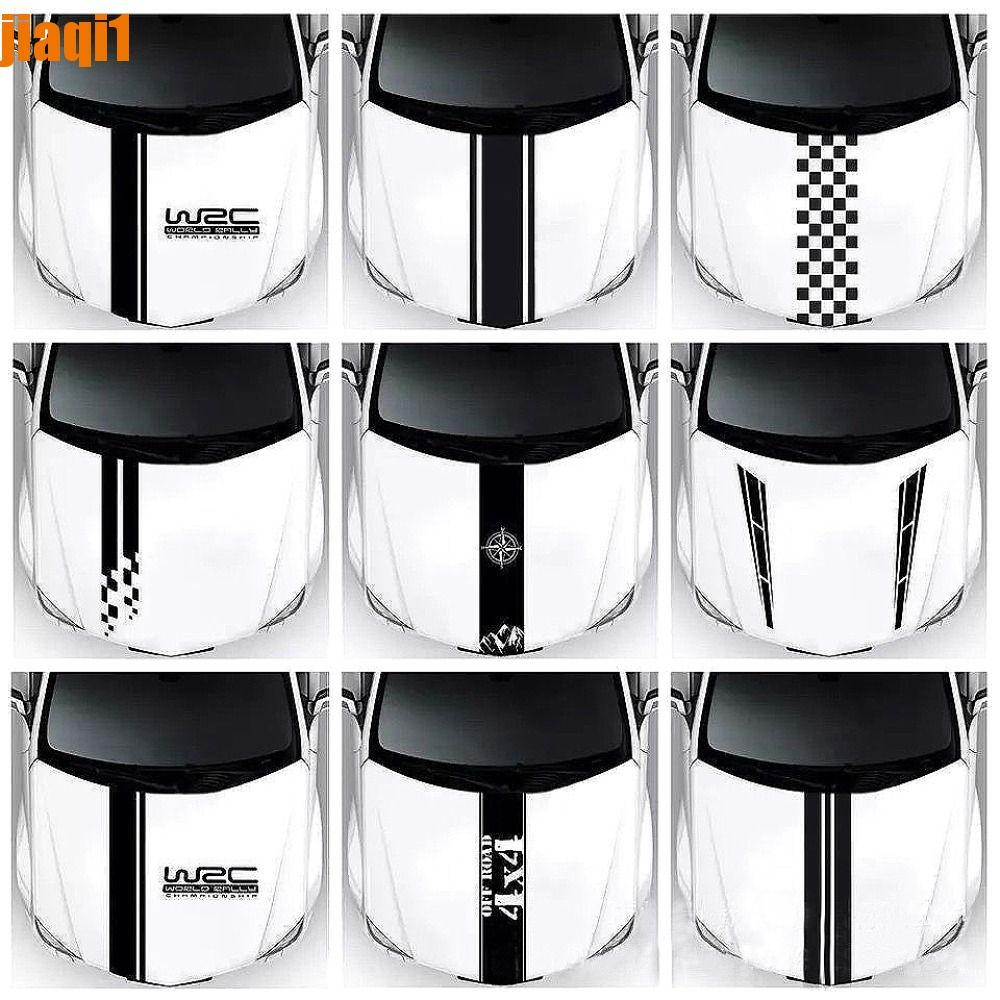JIAQI1 Stripe Stickers Adesivo De Carro Auto Modificado Acessórios Decoração Filme De Cobertura De Capô