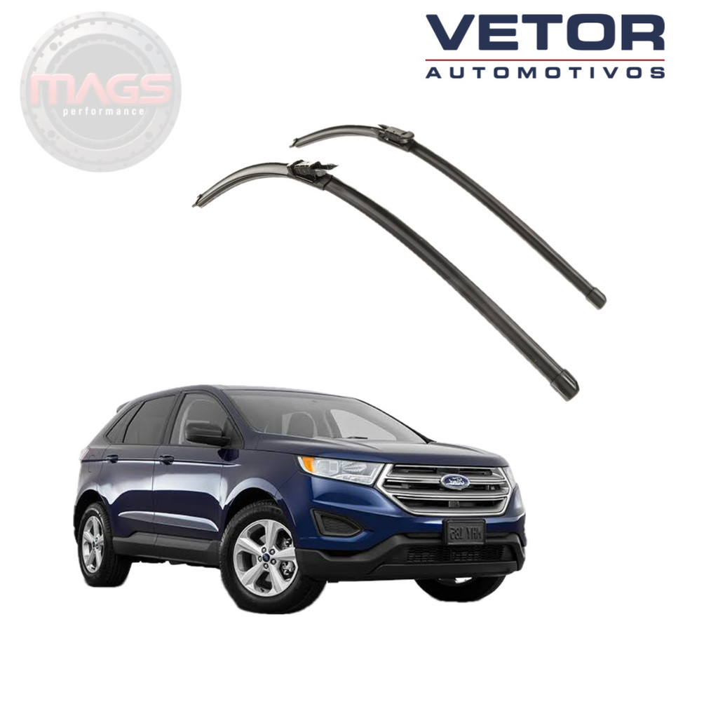 Par Palhetas Dianteiras Premium Ford Edge (2015 em diante) Limpador Para-brisa O