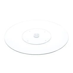 Centro de Mesa Giratório Wolff de Vidro Temperado 30cm