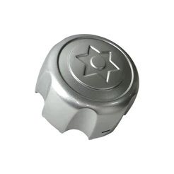 01 Calota Central Roda Mitsubishi L200 Pajero 1997 1998 1999 2000 2001 2002 2003 2004 2005 Prata