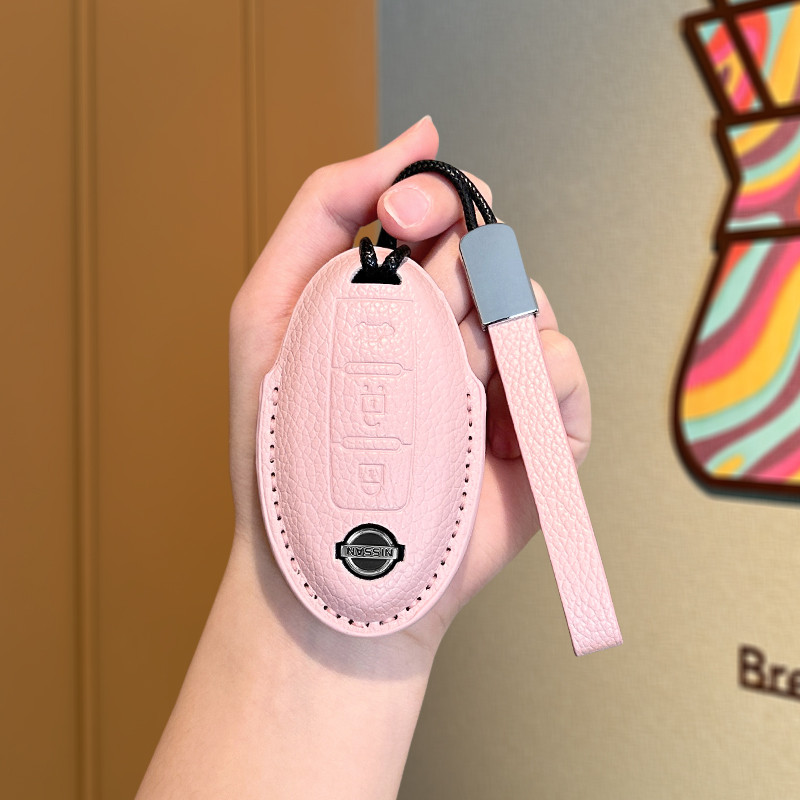 Capa de chave rosa simples para carro Nissan feminina dedicada a Sylvanian Easy-to-Go Tiida Lou Lan Jinke com tudo inclu