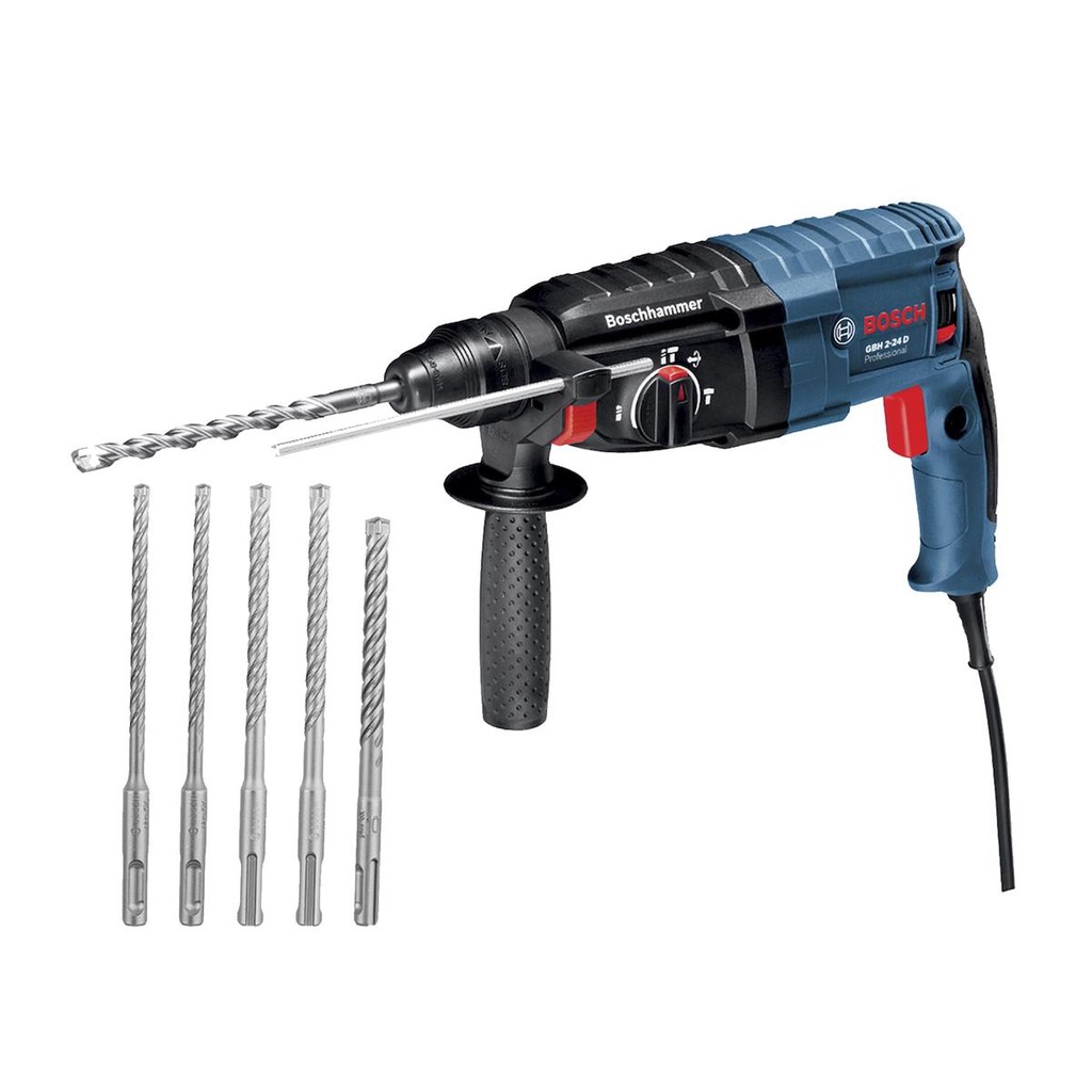 Martelete Rompedor GBH 2-24 D 820W 127V c/ 5 brocas Bosch