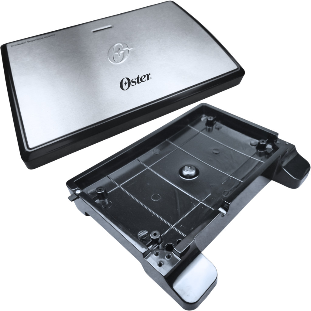 Conjunto Base e Tampa para Grill Elétrico Oster Inox OGRL230