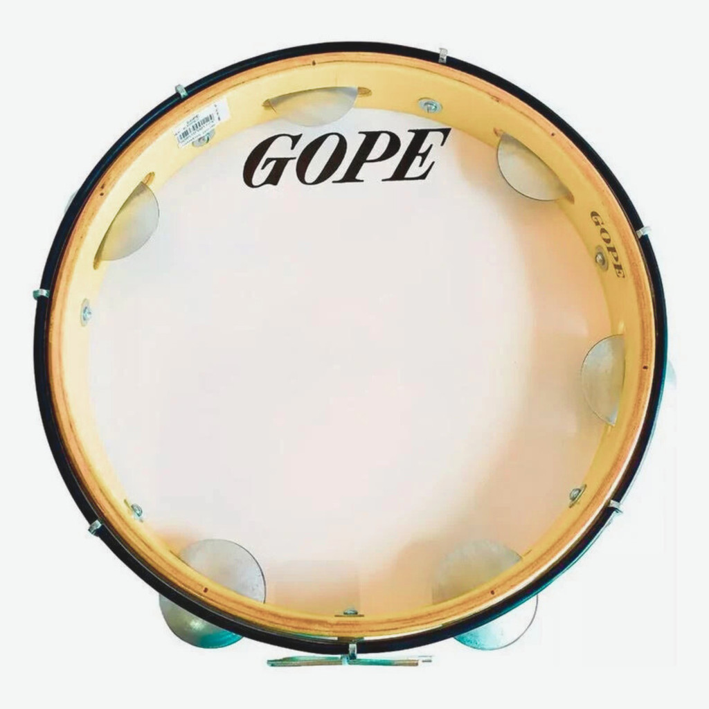 Pandeiro 12 Polegadas Gope Madeira Pele Cristal 635PEC