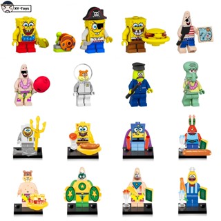 Anime Blocos Bonecas Bob Esponja Calça Quadrada Mini Figuras Modelo Brinquedos Presentes em Oferta na Shopee