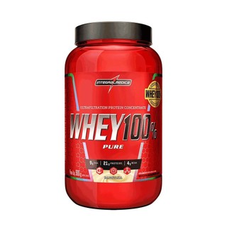 Proteína Concentrada Integralmedica Whey 100% Pure 900g Pote