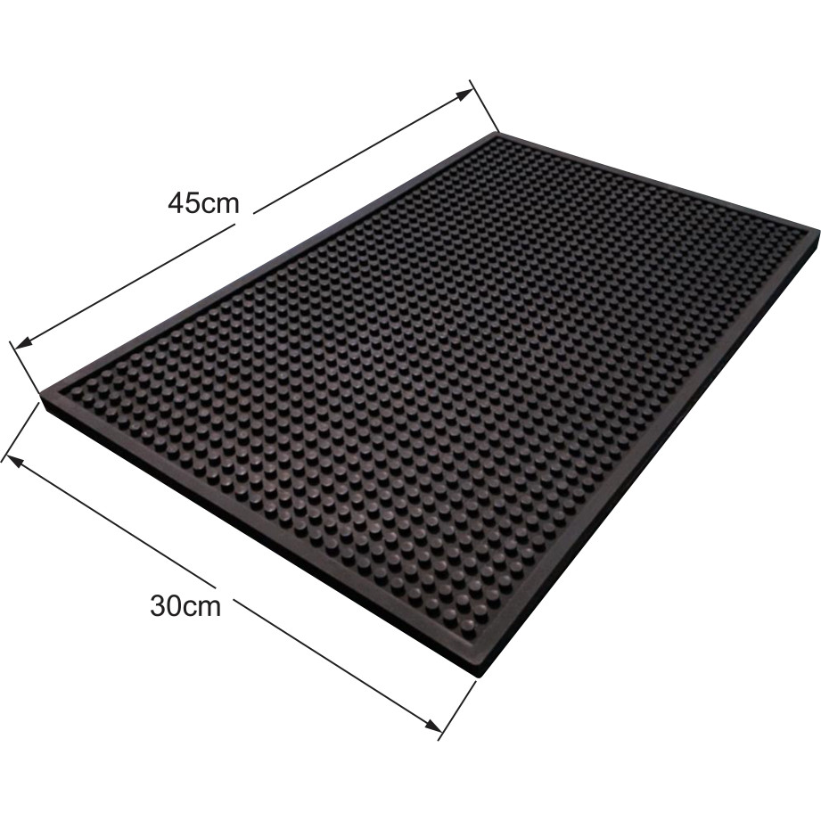 Tapete Barmat 30x45 Cm Porta Copo Escorredor Emborrachado Antiderrapante Taça Garrafas Cozinha
