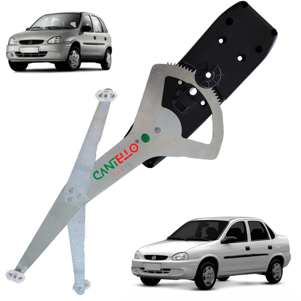 Máquina vidro elétrica POSITRON Dianteira Esquerda Corsa 95/01 4P, Classic até 2016 Bosch 8 dentes