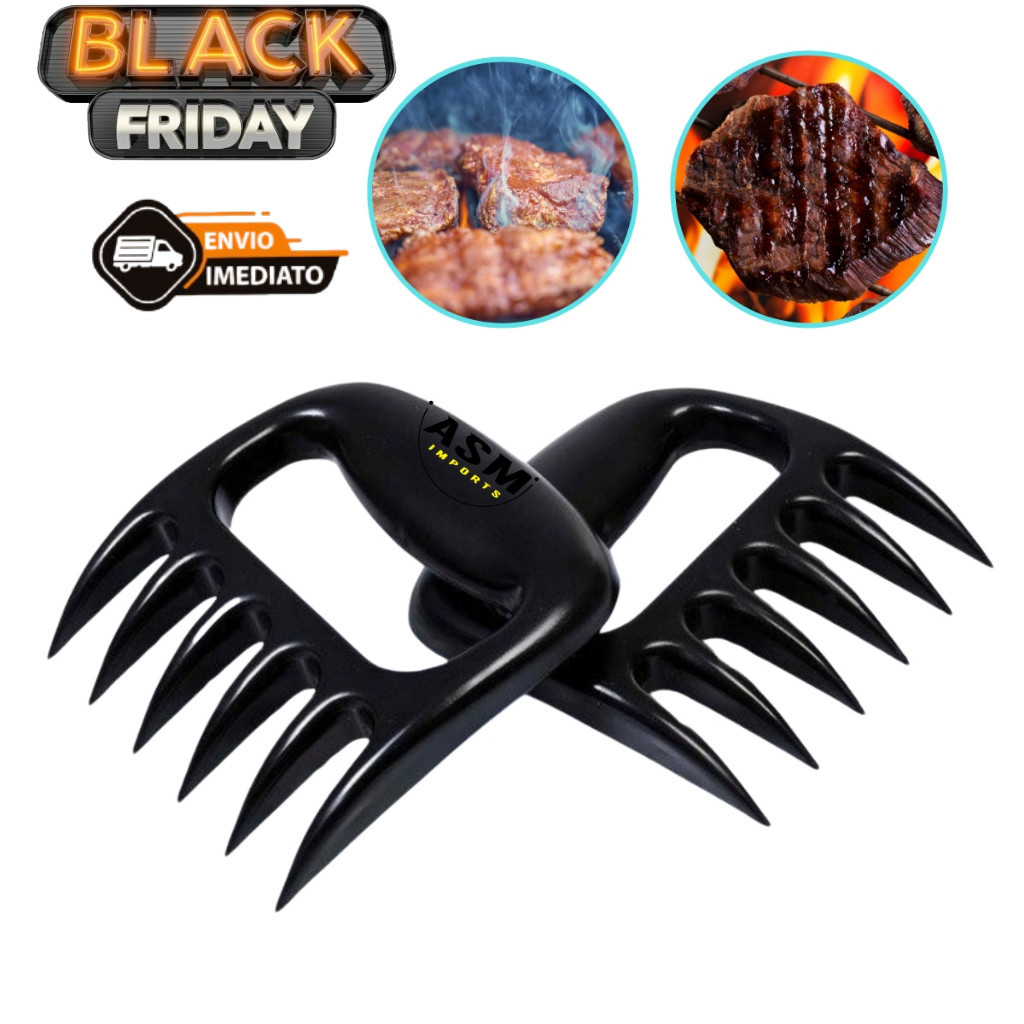 Garra Desfiadora Para Carne Churrasco 2 peças Garra de Urso Excelente