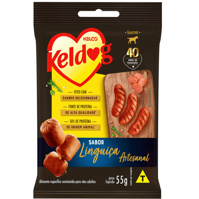 Keldog Mini Linguiça Artesanal para Cães 55 g em Oferta na Shopee