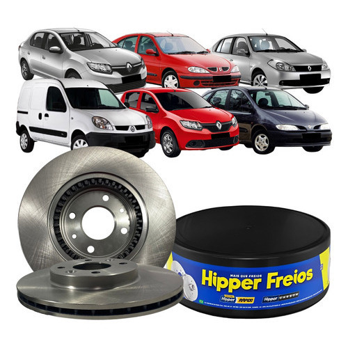 Disco Freio Ventilado Renault Logan Megane R19 Clio Sandero Scenic