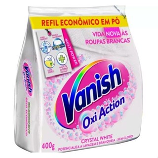Tira-Manchas em Pó Refil para Roupas Brancas Vanish Oxi Action Crystal White 400g