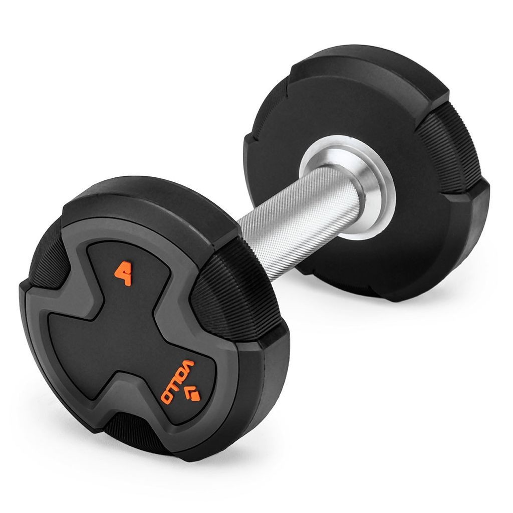 Halter Dumbbell 4kg Antiderrapante Vollo Peso Academia Musculação Treino Crossfit Anti-Rolagem em Oferta na Shopee