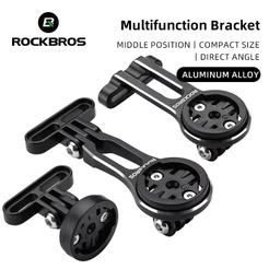 ROCKBROS Velocímetro Suporte Extensível Integrado De Alumínio De Liga De Montagem Para Garmin Wahoo Bryton