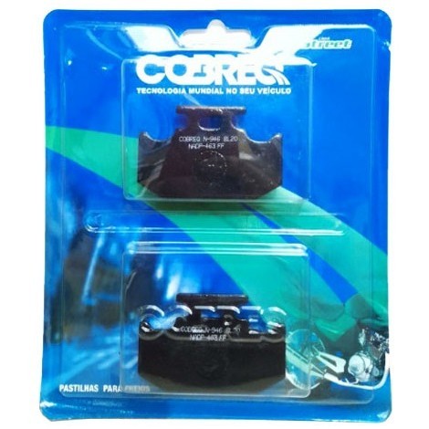 Detalhes do Pastilha de Freio Traseira Fz25 250 / Lander 250 / Fazer 250 / Crosser 150 / Fz15 150 / Yzf R15 Cobreq