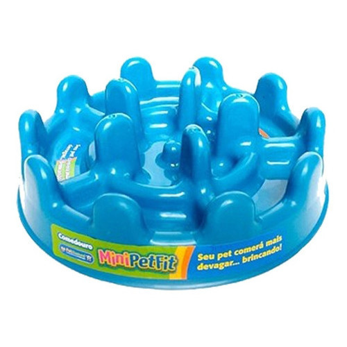 Comedouro Lento Mini Petfit Pet Games Ração Cães Gatos Cachorros Mini Pet Fit Interativo Anti Stress