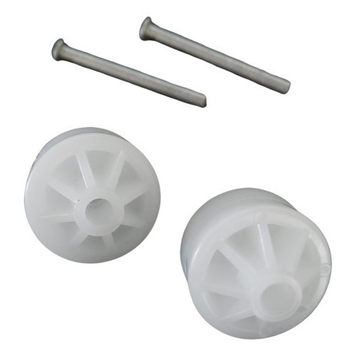 2 Pés Traseiros Rodinha + Eixo Refrigerador Brastemp Consul