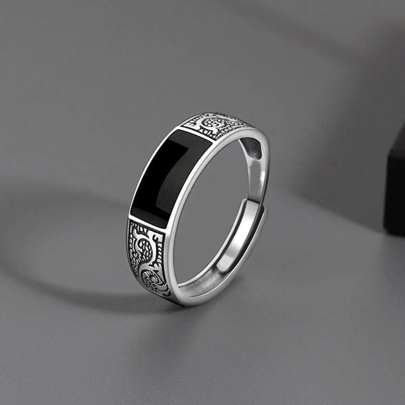 Anel Dragão Vintage , Aberto Personalidade , Elegante E Conciso , Estilo Étnico Único Masculino